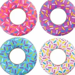 Egpull<12 - Assorted 18" Sprinkle Donut Inflatable Pool Party Decoration Float Blow Up - Miniature Marvels: Airplane Models & Painted Dice