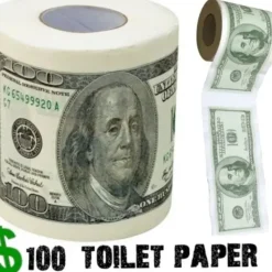 Egpull<$100.00 - One Hundred Dollar Bill Toilet Paper Roll - Big Mouth Inc - Miniature Marvels: Airplane Models & Painted Dice