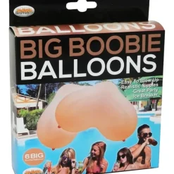 Egpull<6 Big Boobie Balloons - Fun Gag Gift Adult Novelty Party Decoration - Beige - Miniature Marvels: Airplane Models & Painted Dice