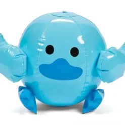 Egpull<4 BLUE Inflatable Duck Beach Balls - Cute Baby Chick Blow Up Duckie Ducky Pool - Miniature Marvels: Airplane Models & Painted Dice