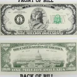 Egpull<1000 Classic Million Dollar Bills - Novelty Fake Play Joke Money Prop Bills - Miniature Marvels: Airplane Models & Painted Dice