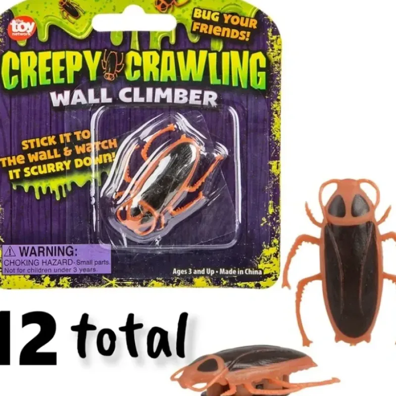 Egpull<12 COCKROACH CREEPY CRAWLER ROACH BUG TRICK WALL CLIMBER GaG Novelty Joke Prank - Miniature Marvels: Airplane Models & Painted Dice