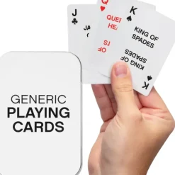 Egpull<1 Deck of Generic Boring Playing Cards - Nothing Special Here! - Archie McPhee - Miniature Marvels: Airplane Models & Painted Dice