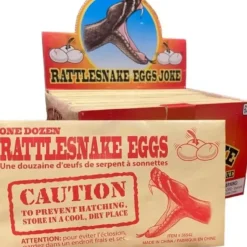 Egpull<1 Display Case of 36 Rattlesnake Eggs Joke & Gags Prank Gift - Brand New - Miniature Marvels: Airplane Models & Painted Dice