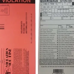 Egpull<1000 Fake Parking Tickets - Joking Funny Gag ~ Wholesale Lot - Miniature Marvels: Airplane Models & Painted Dice