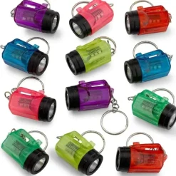 Egpull<144 Flashlight Keychains - Fun Novelty Party Favor Gifts (wholeale 12 dozen) - Miniature Marvels: Airplane Models & Painted Dice