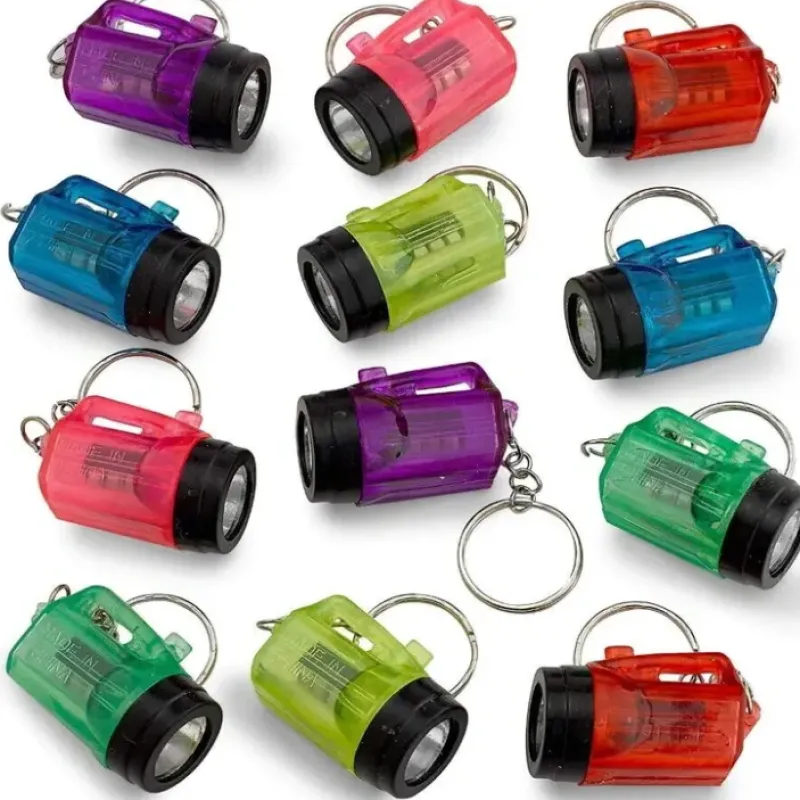 Egpull<144 Flashlight Keychains - Fun Novelty Party Favor Gifts (wholeale 12 dozen) - Miniature Marvels: Airplane Models & Painted Dice