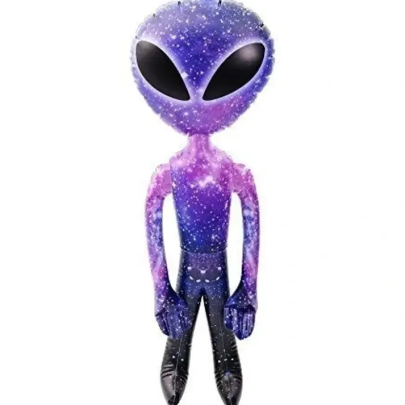Egpull<36" Galaxy Space Alien Inflate - Inflatable 3 Feet Blow Up Prop UFO Child Play Toy - Miniature Marvels: Airplane Models & Painted Dice