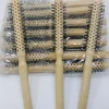 Egpull<12 hair brush Round Natural Wood Nylon Bristle 8 1/4" styling/Curling Brush - Miniature Marvels: Airplane Models & Painted Dice