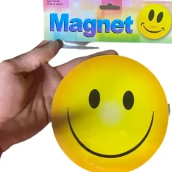 Egpull<12 HAPPY SMILE FACE Car Magnets Fridge Party Favor Large 5 1/2 Inch (1 dz) - Miniature Marvels: Airplane Models & Painted Dice