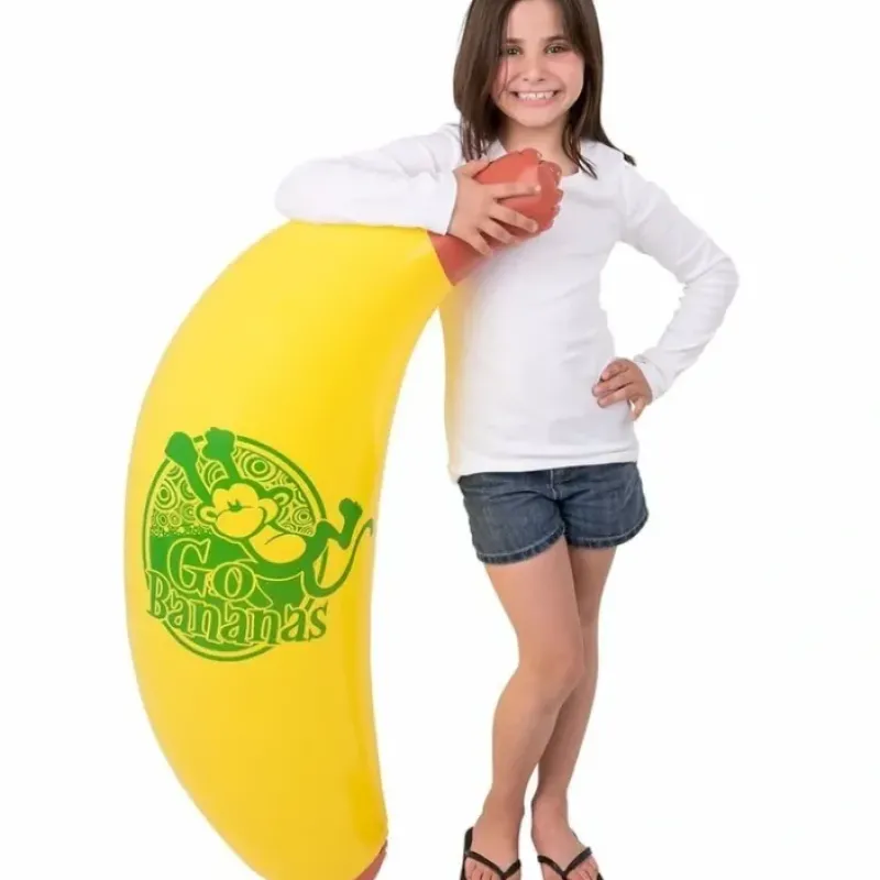 Egpull<48" Inch Giant Inflatable Banana Inflate - Blow Up Luau Swim Pool Beach Noodle - Miniature Marvels: Airplane Models & Painted Dice