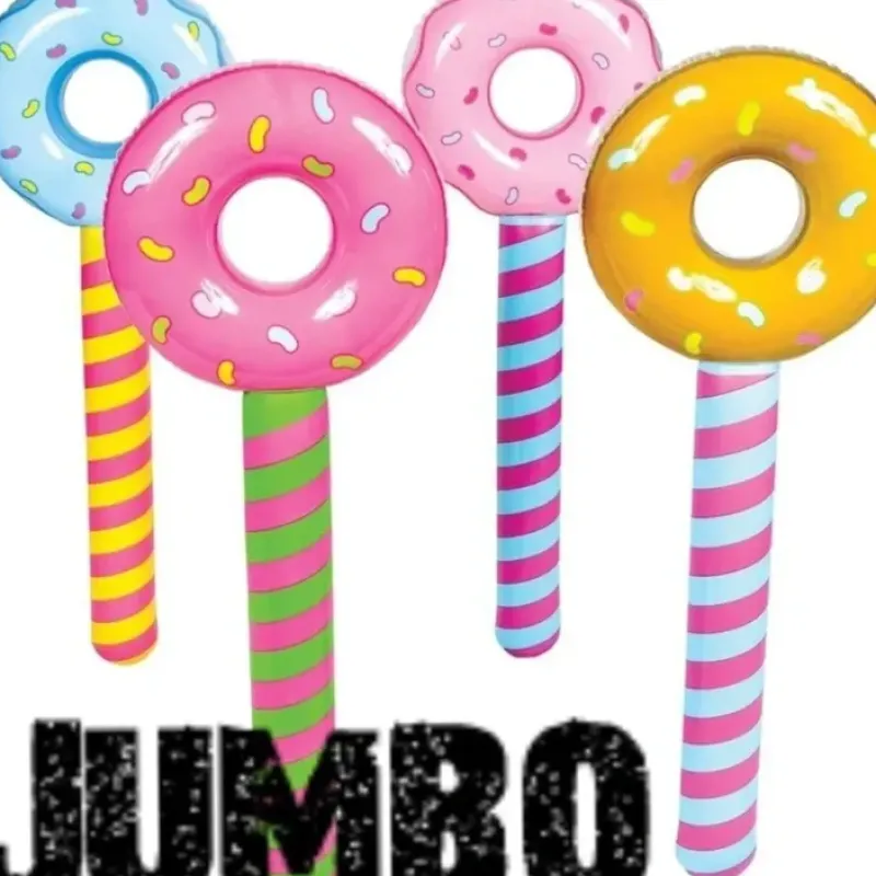 Egpull<12 JUMBO ~ Inflatable Donut Lollipop Wonka CANDYLAND Pool Float Party Toys - Miniature Marvels: Airplane Models & Painted Dice