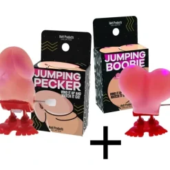 Egpull<1 Jumping Boobie & 1 Pecker - Wind up Set - Funny Hen Party Novelty Adult Gift - Miniature Marvels: Airplane Models & Painted Dice
