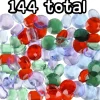 Egpull<144 Large Pirate Treasure Gems Jewelery Diamond Rhinestone Jewels Party Craft - Miniature Marvels: Airplane Models & Painted Dice