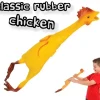 Egpull<21" Large Rubber Chicken Bird Joke Prank Funny Chick Hen Party Gag Gift Dog Toy - Miniature Marvels: Airplane Models & Painted Dice
