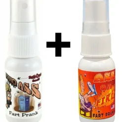 Egpull<1 Liquid Ass + 1 Ass on Fire - Stink Spray Bottles - Gag Prank Joke ~ COMBO SET - Miniature Marvels: Airplane Models & Painted Dice