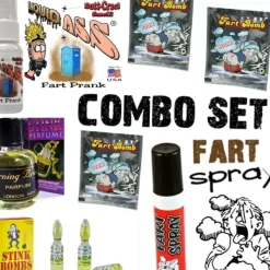 Egpull<1 Liquid Ass + 3 Stink Bombs + 1 Fart Spray Can + 1 Stink Perfume + 3 Fart Bombs - Miniature Marvels: Airplane Models & Painted Dice