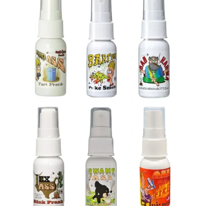 Egpull<1 Liquid Ass + Fire + 1 Swamp + 1 Karma +1 Barfume + 1 Tex-Ass Stink Fart Sprays - Miniature Marvels: Airplane Models & Painted Dice