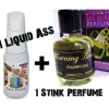 Egpull<1 LIQUID ASS SPRAY TOP & 1 STINK PERFUME BOTTLE - Combo Prank Gag Set - Miniature Marvels: Airplane Models & Painted Dice