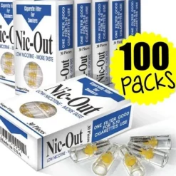 Egpull<100 Packs Nic Out Cigarette Disposable Smoking Filter Holders (3,000 filters) - Miniature Marvels: Airplane Models & Painted Dice
