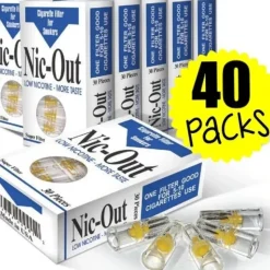 Egpull<40 Packs Nic Out Disposable Cigarette Plastic Filter Covers (1,200 filters) - Miniature Marvels: Airplane Models & Painted Dice
