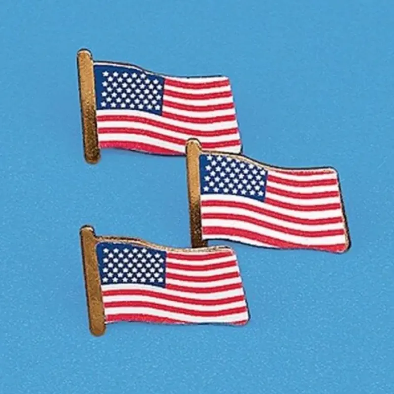 Egpull<240 Patriotic USA Flag clutch pins - wholesale lot - Miniature Marvels: Airplane Models & Painted Dice