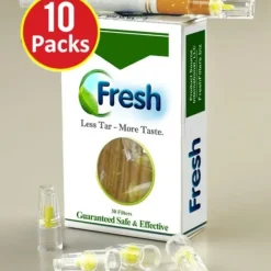 Egpull<10 PKS FRESH Cigarette Filters = 300 Filters - Takes the Nic Out & Blocks Tar - Miniature Marvels: Airplane Models & Painted Dice