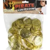 Egpull<1000 Plastic Gold Coins Pirate Treasure Chest Play Money Birthday Party Favors - Miniature Marvels: Airplane Models & Painted Dice