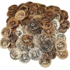 Egpull<144 Plastic Rustic Vintage Brass Gold Coins Pirate Treasure Chest Money Party Favors - Miniature Marvels: Airplane Models & Painted Dice