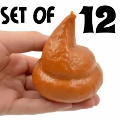 Egpull<12 Squeeze Poop Turds - Stretchable Squeeze Stress Relief Party Gag Toy's - Miniature Marvels: Airplane Models & Painted Dice