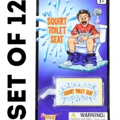 Egpull<12 Toilet Seat Water Squirt Prank Funny Practical Joke Bathroom Novelty Gag Gift - Miniature Marvels: Airplane Models & Painted Dice