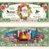 Egpull<1000 TOTAL - Million Dollar Santa Claus Dollar Merry Christmas Holiday Bills - Miniature Marvels: Airplane Models & Painted Dice