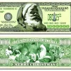 Egpull<100 TOTAL - One Million Santa Claus Christmas Holiday Novelty Play Money Bills - Miniature Marvels: Airplane Models & Painted Dice