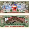 Egpull<100 TOTAL - Santa Claus Merry Christmas $25 Dollar Novelty Play Money Gift Bills - Miniature Marvels: Airplane Models & Painted Dice