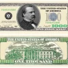 Egpull<100 TOTAL $1,000.00 Thousand Dollar Casino Party Novelty Fake Poker Money Bills - Miniature Marvels: Airplane Models & Painted Dice