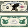 Egpull<1000 TOTAL - Zillion Dollar Eagle Money Bills Party Novelty Fake Casino Poker - Miniature Marvels: Airplane Models & Painted Dice