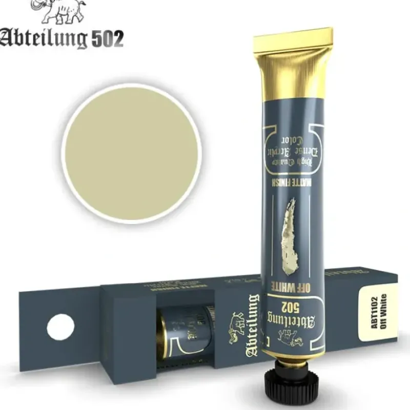 Paint<Abteilung 502: Acrylic Tube - Off White LTG AK-ABT1102 - Miniature Marvels: Airplane Models & Painted Dice