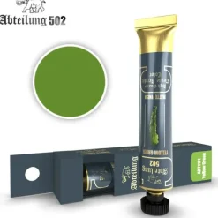 Paint<Abteilung 502: Acrylic Tube - Yellow Green LTG AK-ABT1111 - Miniature Marvels: Airplane Models & Painted Dice