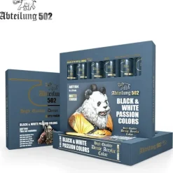 Paint<Abteilung 502: Black & White Passion Colors LTG AK-ABT1164 - Miniature Marvels: Airplane Models & Painted Dice