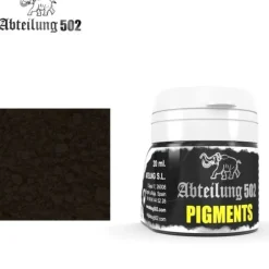 Paint<Abteilung 502: Pigments - Burned Grease LTG AK-ABTP040 - Miniature Marvels: Airplane Models & Painted Dice