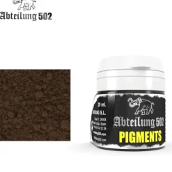 Paint<Abteilung 502: Pigments - Dark Mud LTG AK-ABTP033 - Miniature Marvels: Airplane Models & Painted Dice