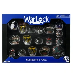 Miniature<Accessory - Mushrooms & Pools: WarLock Tiles - WizKids 4D Settings WZK 16535 - Miniature Marvels: Airplane Models & Painted Dice