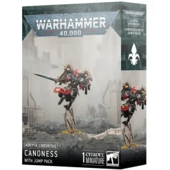 Shop All*ADEPTA SORORITAS: CANONESS W/JUMP PACK - Miniature Marvels: Airplane Models & Painted Dice