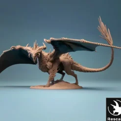 Miniature<Adult Black Dragon - Miniature Marvels: Airplane Models & Painted Dice