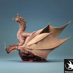 Miniature<Adult Brine Dragon - Miniature Marvels: Airplane Models & Painted Dice