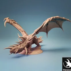 Miniature<Adult Crystal Dragon - Miniature Marvels: Airplane Models & Painted Dice