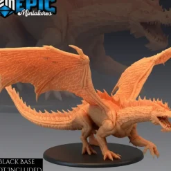 Miniature<Adult Green Dragon - Miniature Marvels: Airplane Models & Painted Dice