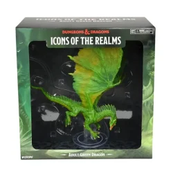 Miniature<Adult Green Dragon: Premium Figures - D&D Icons of the Realms WZK 96055 - Miniature Marvels: Airplane Models & Painted Dice
