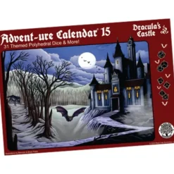 Shop All*Advent-ure Calendar 15: Dracula's Castle - Miniature Marvels: Airplane Models & Painted Dice