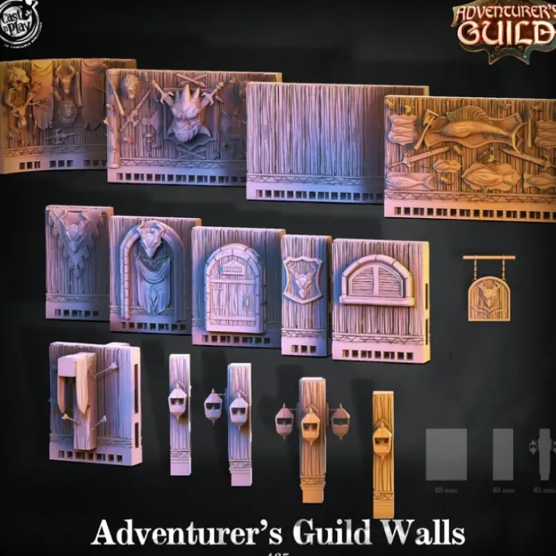 Shop All*Adventurer's Guild Walls - Miniature Marvels: Airplane Models & Painted Dice
